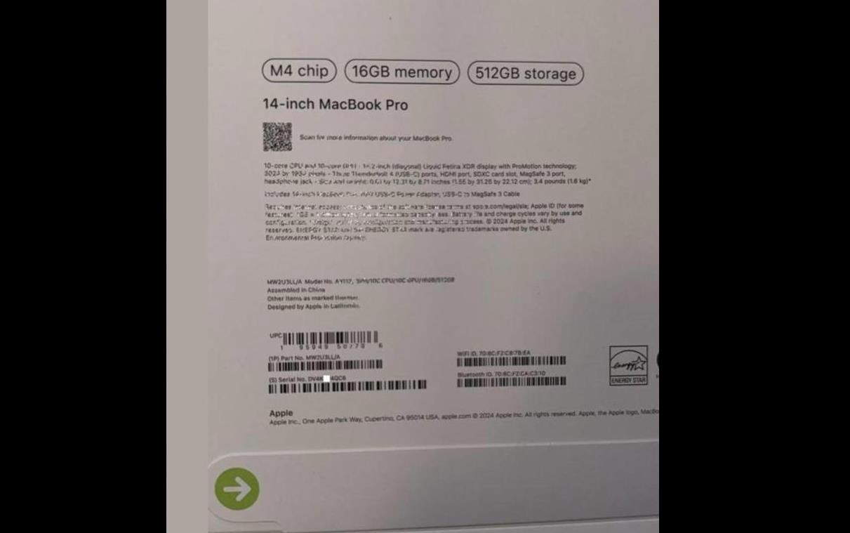 苹果M4 MacBook Pro规格曝光，或将很快发布