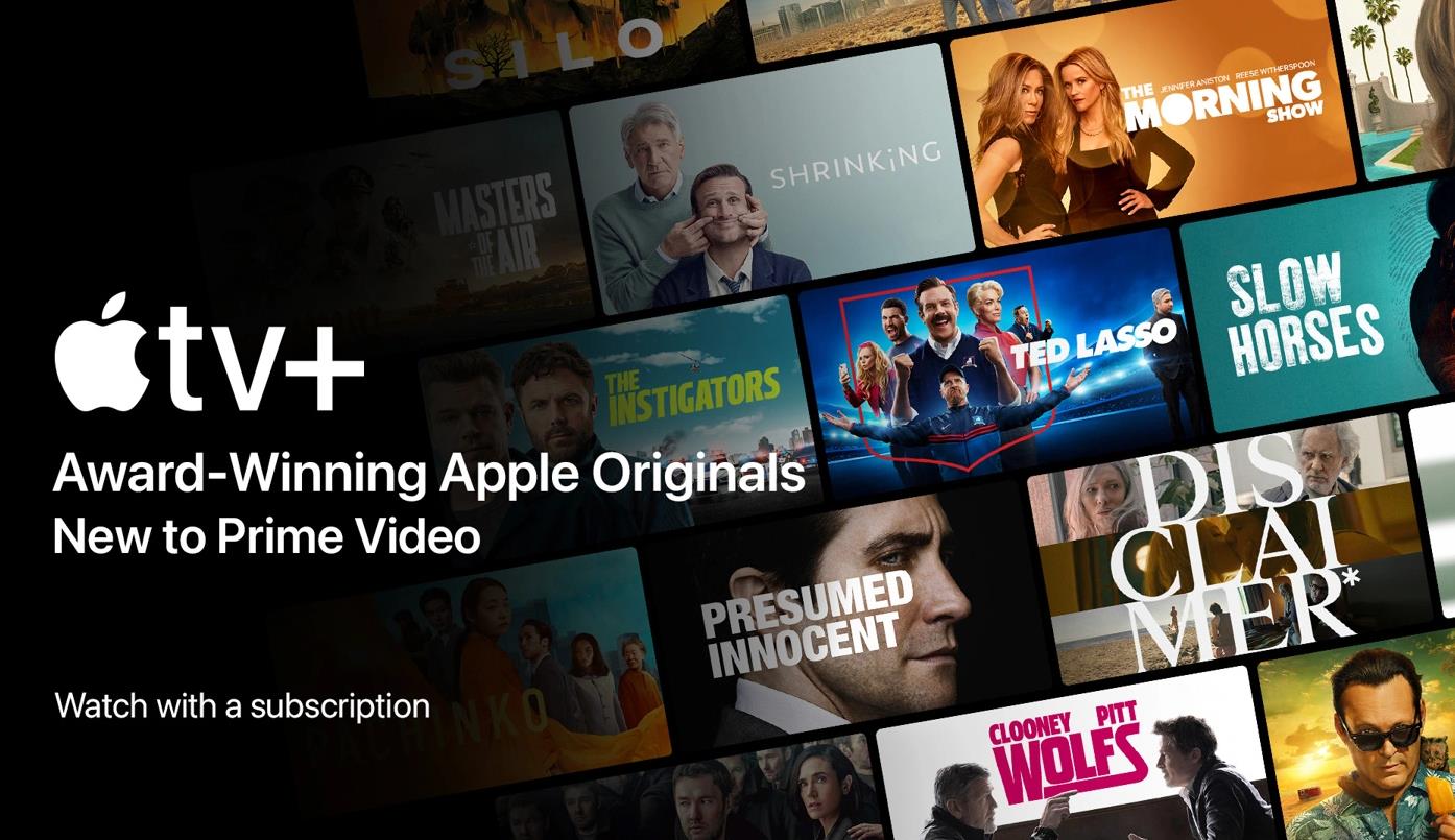 亚马逊Prime Video将集成Apple TV+服务，美国用户10月下旬可享
