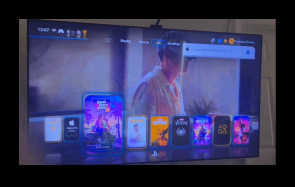 PS6 UI界面概念图曝光，玩家期待《GTA6》等大作