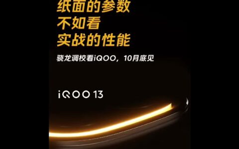 iQOO 13发布时间曝光，首发骁龙8至尊版与京东方Q10屏幕