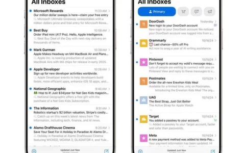 安排得明明白白：苹果 iOS 18.2 邮件应用引入 AI 智能分类功能
