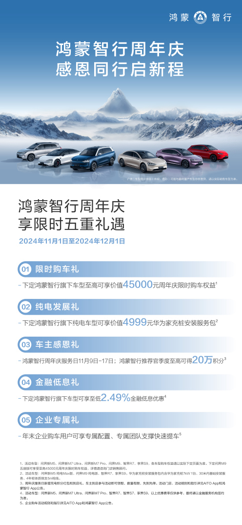 购车狂欢进行中！下定问界新M5至高享45999元权益