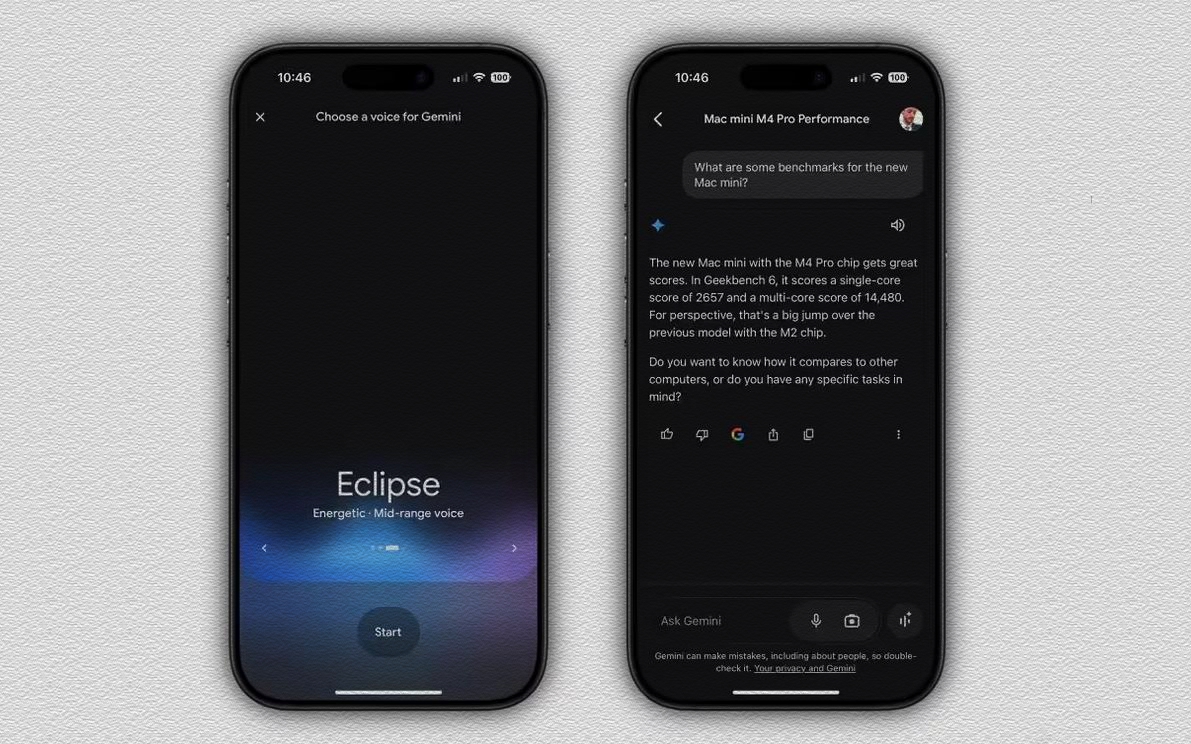 谷歌Gemini AI应用登陆iOS，灵动岛集成成亮点