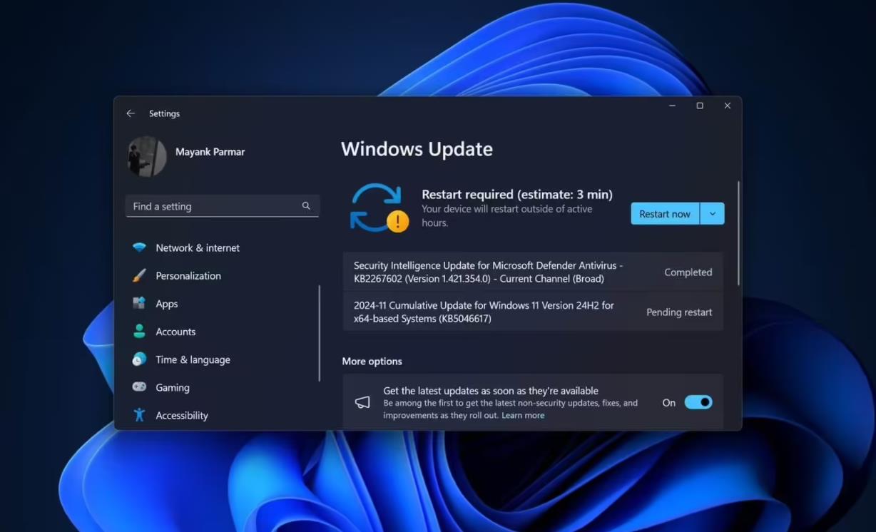 Win11 24H2灾情：部分用户无法安装微软11月安全更新