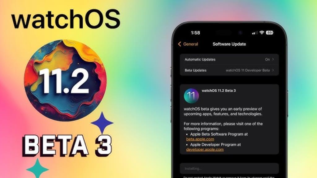 苹果推送watchOS 11.2开发者预览版Beta 3更新，提升系统稳定性