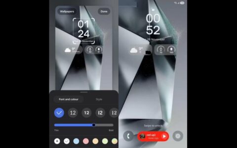 三星One UI 7.0锁屏界面曝光，可动态展示天气等信息