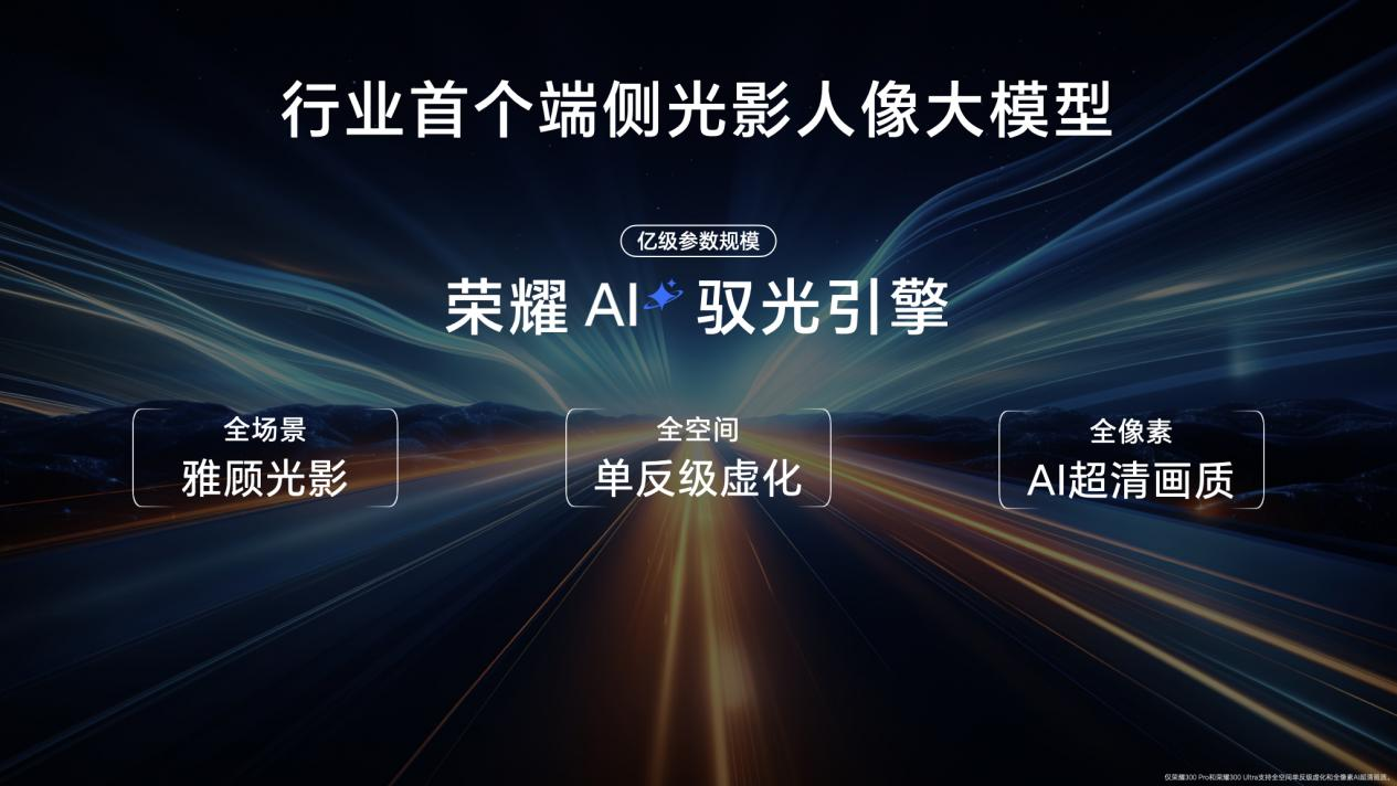 荣耀300系列正式发布    科技与美学双重突破升级