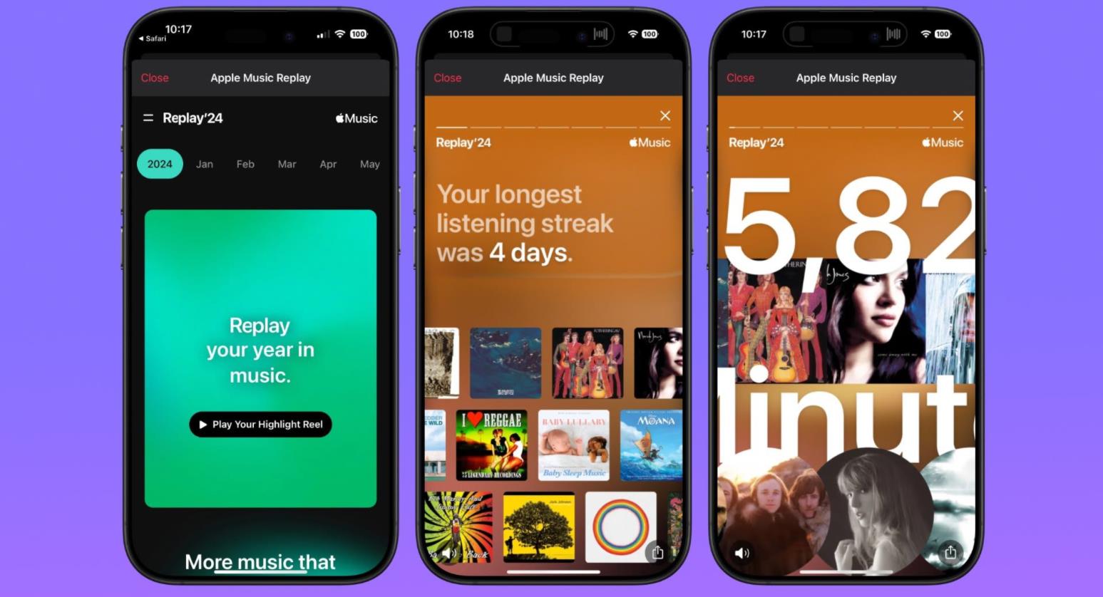 苹果Apple Music 2024年度听歌报告上线，无需通过外部网查看