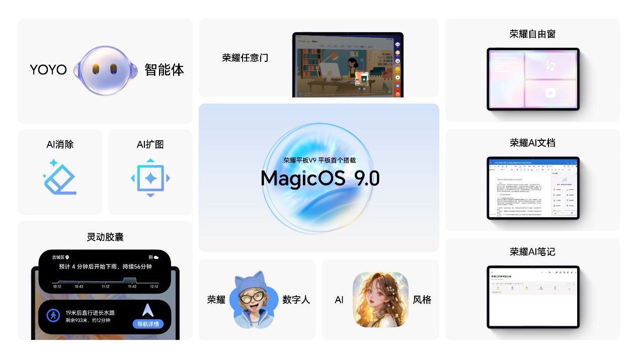 AI学习平板新标杆，荣耀平板V9正式发布，首销优惠价1999元起