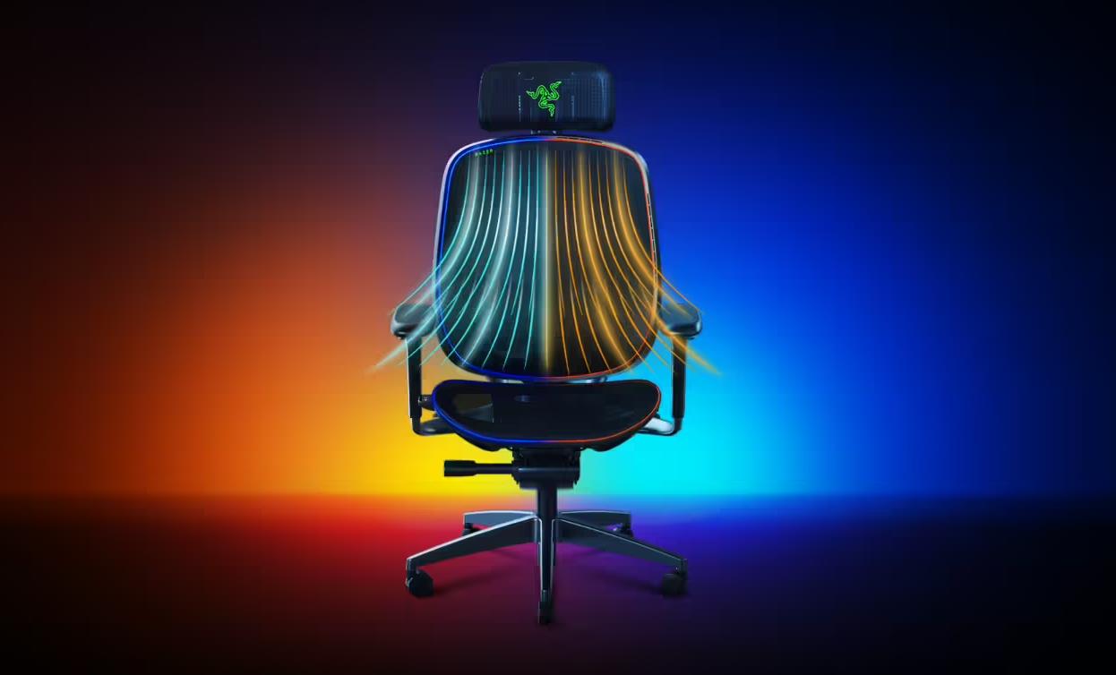 【CES 2025】Razer发布Project Arielle新概念椅，全网状设计配环绕RGB灯带