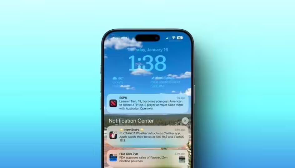 苹果推送iOS/iPadOS 18.3 Beta 3更新，暂停AI新闻摘要功能
