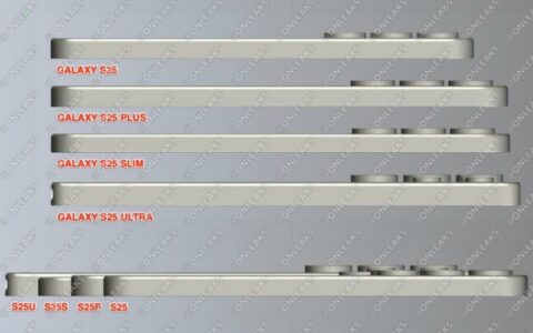 三星Galaxy S25系列机身厚度比较图提前曝光