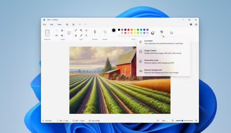微软发布Win11 Beta预览版更新：修复问题并增强画图AI功能