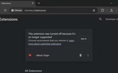 ‌谷歌Chrome浏览器逐步淘汰Ublock Origin等旧扩展