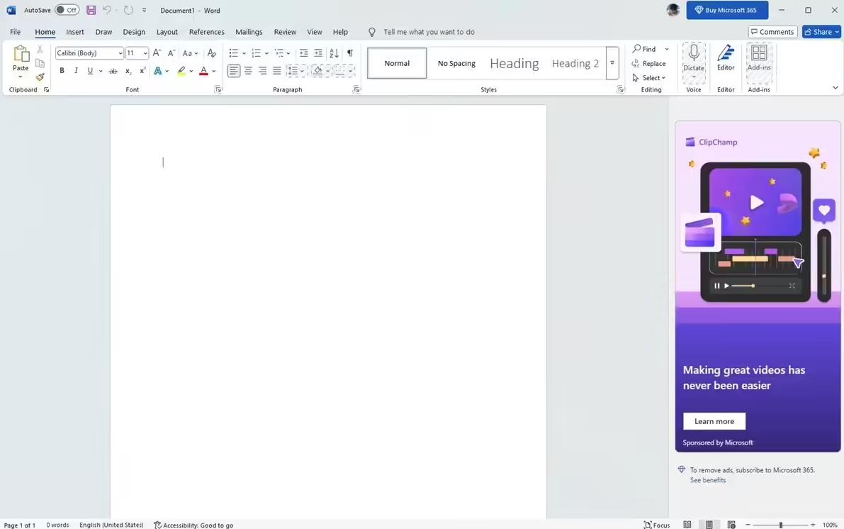 微软推出免费广告版Office应用，基础编辑功能向Windows用户开放