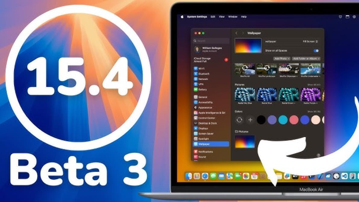 苹果发布macOS 15.4 Beta 3更新：镜像投屏+窗口平躺一键搞定‌
