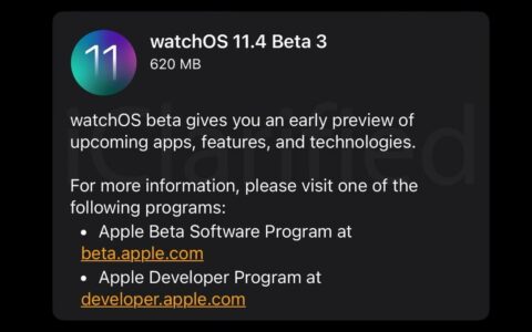 苹果推送watchOS 11.4 Beta 3更新：Apple Watch用户喜提72个新表情！