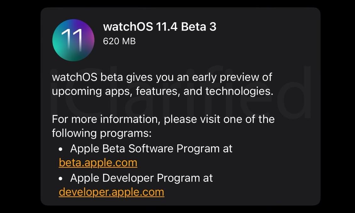 苹果推送watchOS 11.4 Beta 3更新：Apple Watch用户喜提72个新表情！