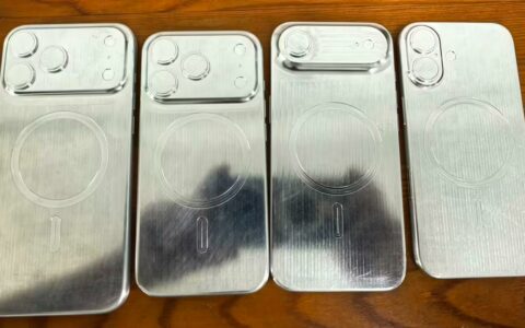 苹果iPhone 17全系模型机曝光：Air版超薄机身+前置镜头左移