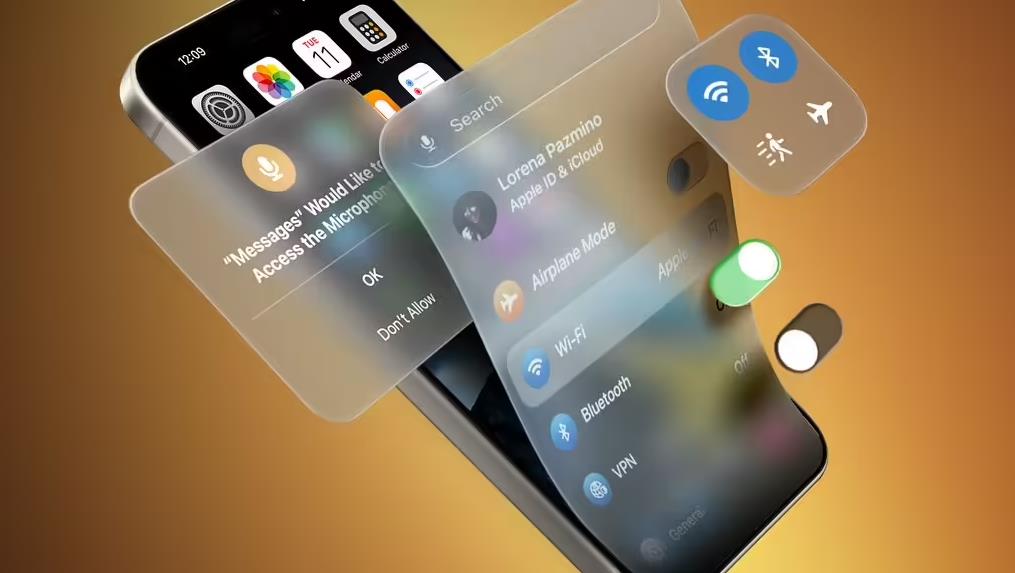 苹果iOS 19设计界面疑似曝光：圆角玻璃风或成最大亮点