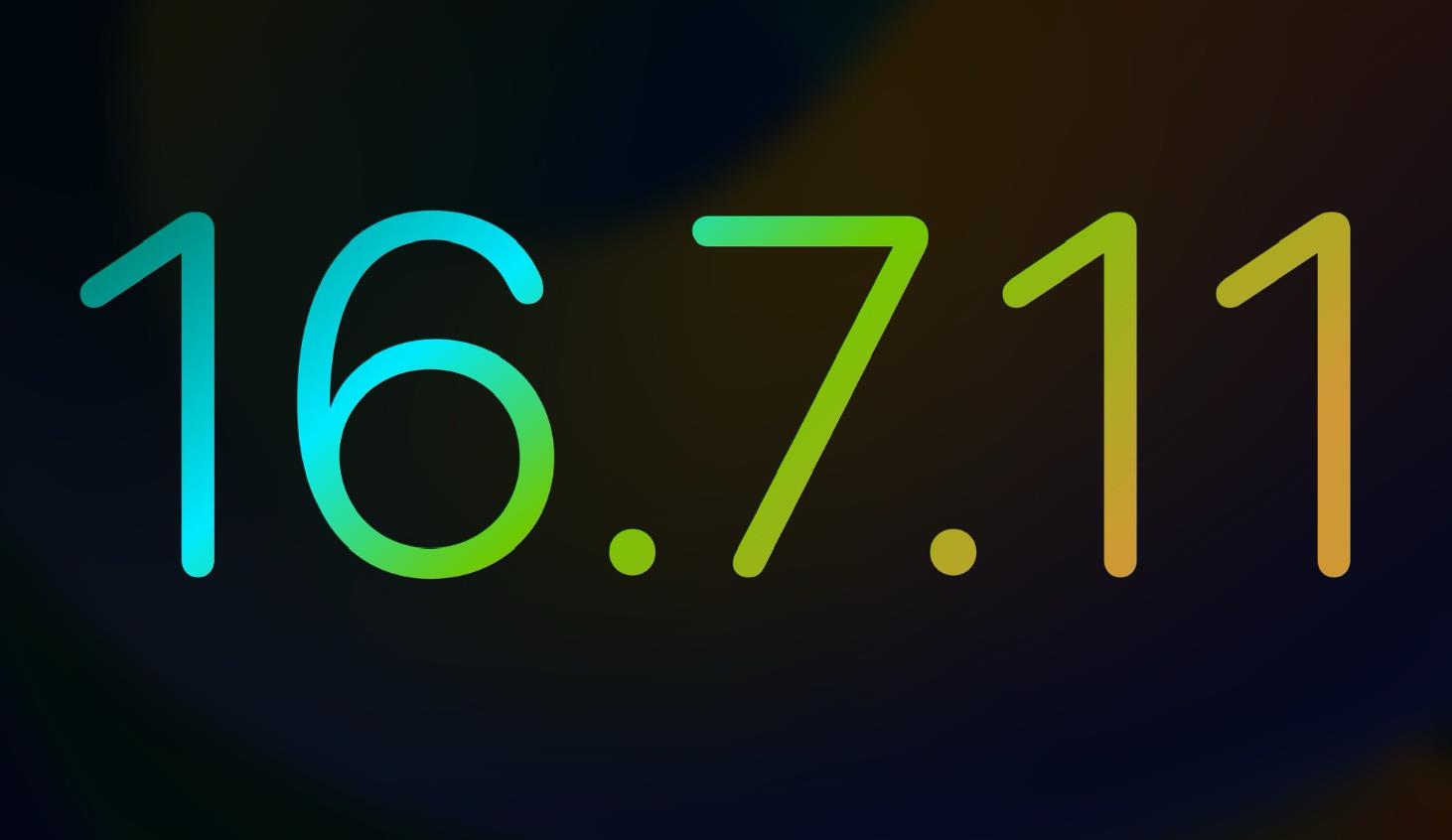 苹果推送iOS 16.7.11更新：修复旧机型漏洞