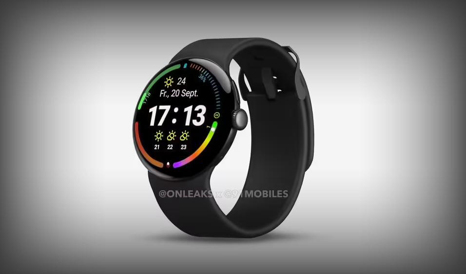 谷歌Pixel Watch 4渲染图曝光：无线充电+双按键首现身