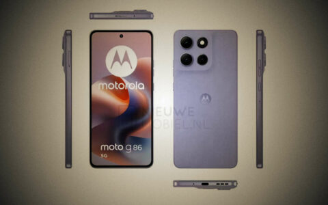 ‌摩托罗拉Moto G86 5G渲染图曝光：撞脸Edge系列，5000万双摄+素皮材质