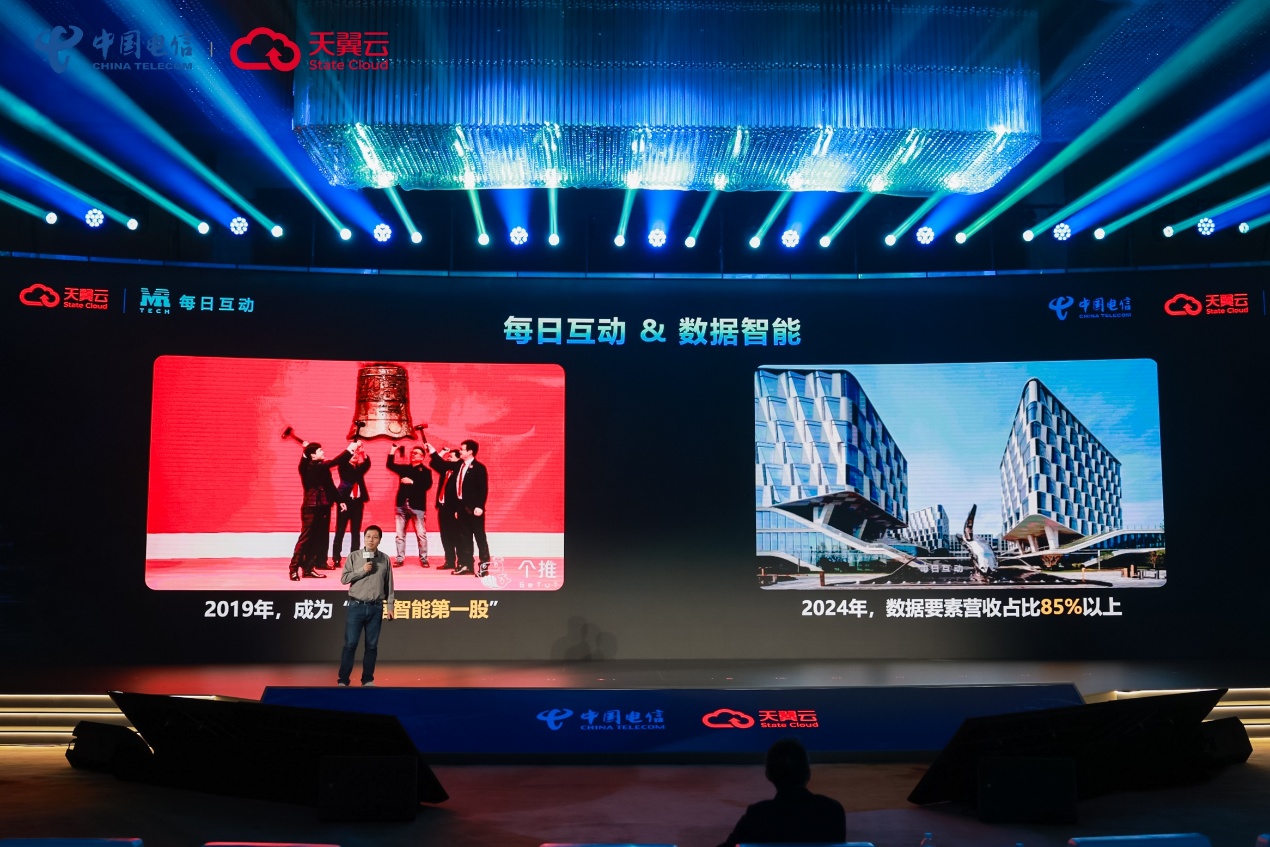 每日互动与中国电信携手共进 以生态合力加速AI技术普惠 | 2025数字中国