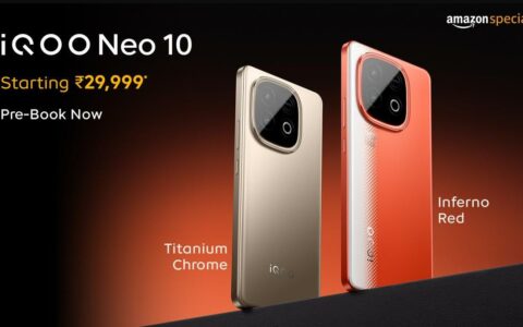 ‌iQOO Neo 10印度发布：搭载骁龙8s Gen 4芯片