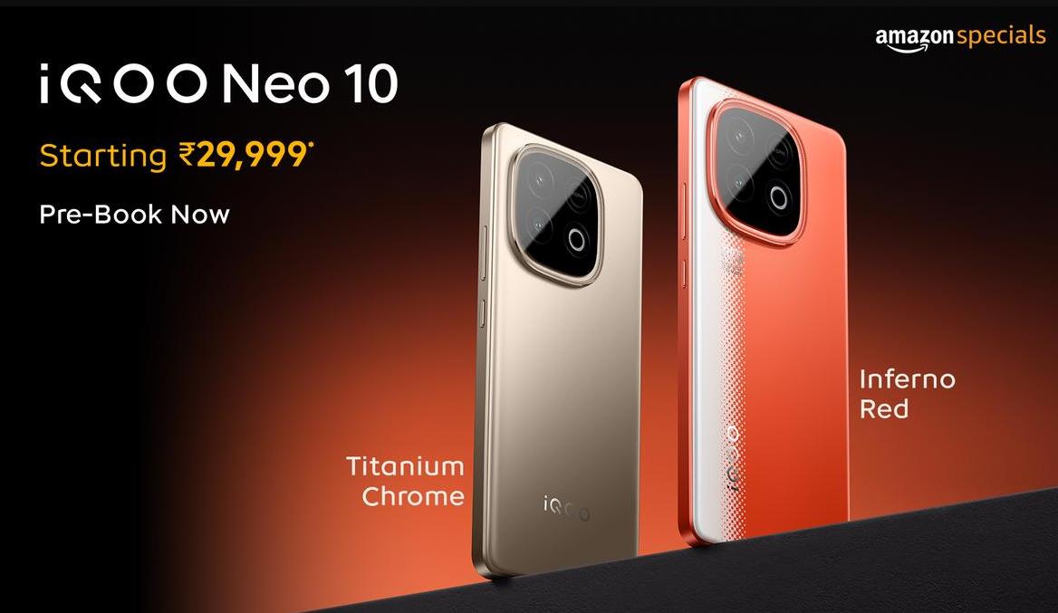‌iQOO Neo 10印度发布：搭载骁龙8s Gen 4芯片