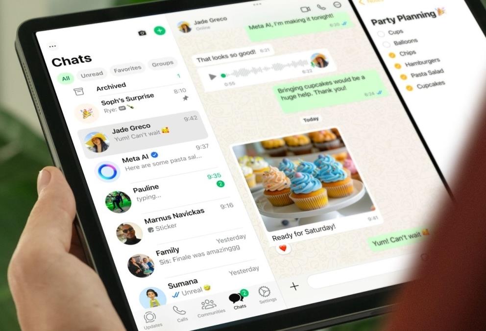 ‌WhatsApp正式登陆iPad：多任务协同与隐私保护成亮点