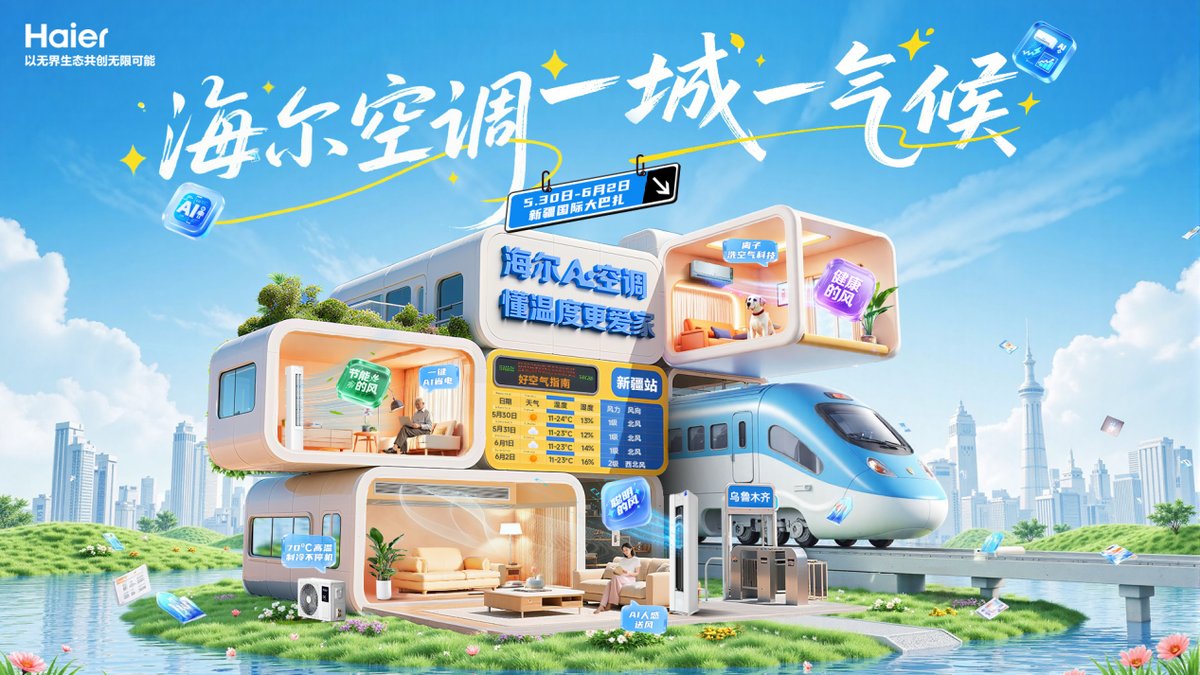 又热又干还有沙尘？海尔空调要在新疆街头洗空气