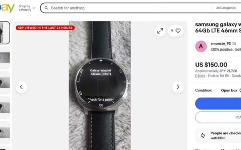 三星Galaxy Watch 8 Classic原型机eBay意外泄露：圆形表盘配独特包边