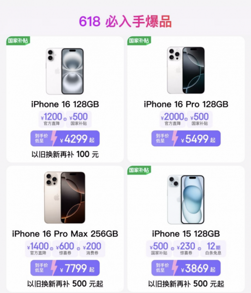 400元消费券京东618每日限时限量发放 6000元以上iPhone可用