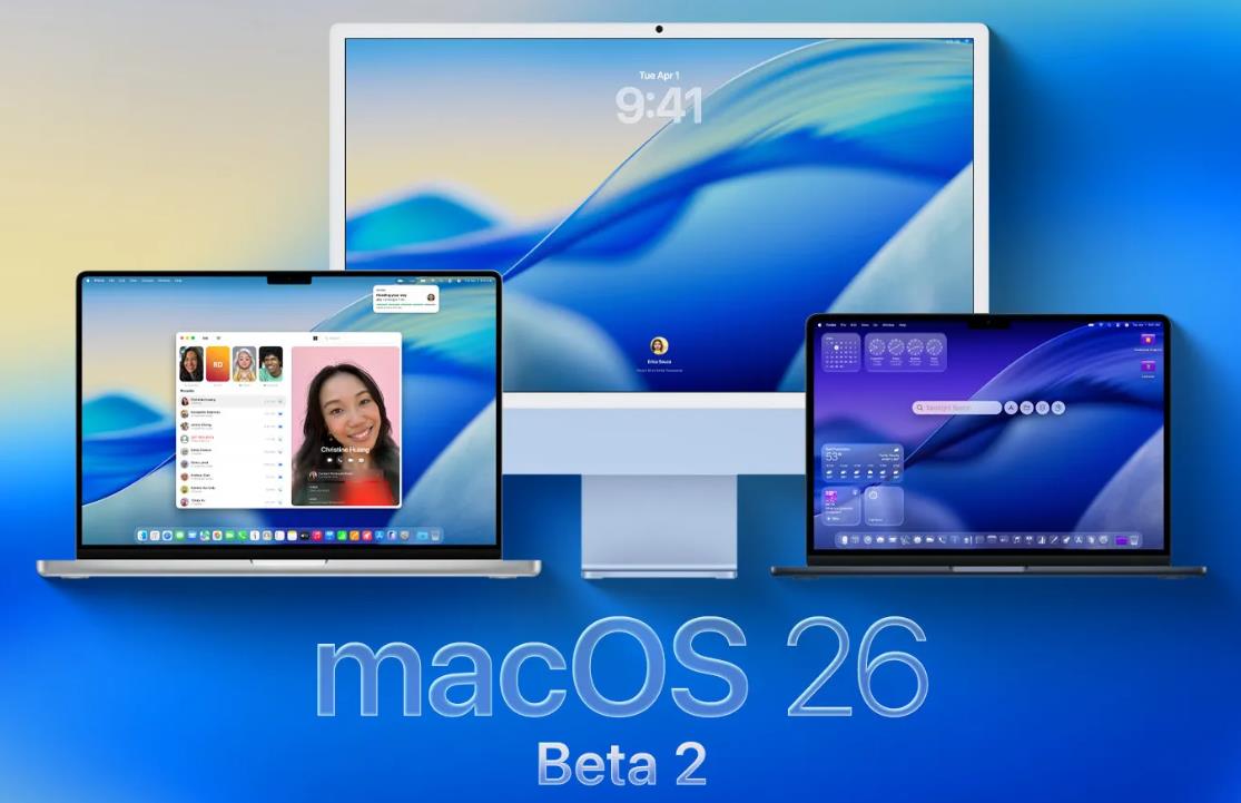 苹果macOS 26 Beta 2更新：Finder图标复刻经典，菜单栏新增背景选项