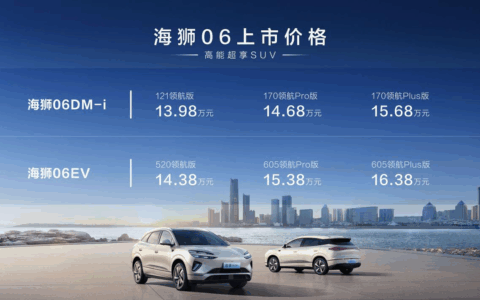 比亚迪海狮06双动力正式上市 打造全能进阶的中型SUV新标杆