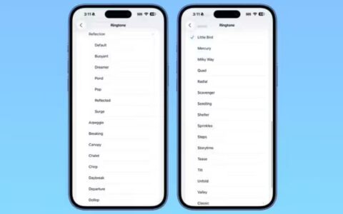 苹果iOS 26 Beta 6发布：新增7款铃声，液态玻璃效果再升级