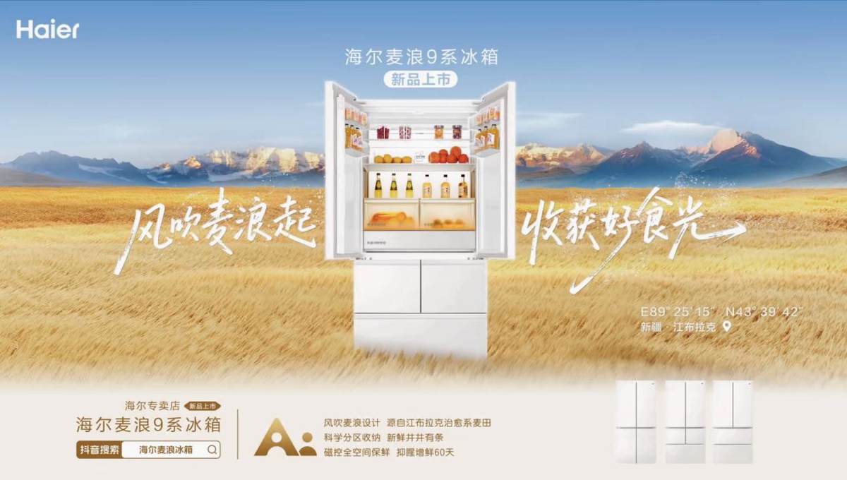 一个系列抵一个企业！海尔麦浪冰箱上新后预售1台/分钟