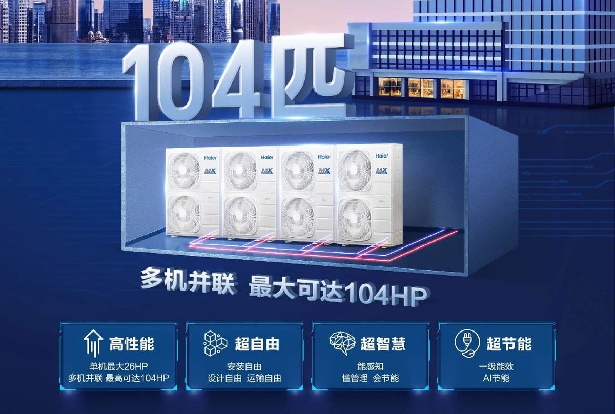 又一主流型号标配AI！海尔多联机加速智能化布局