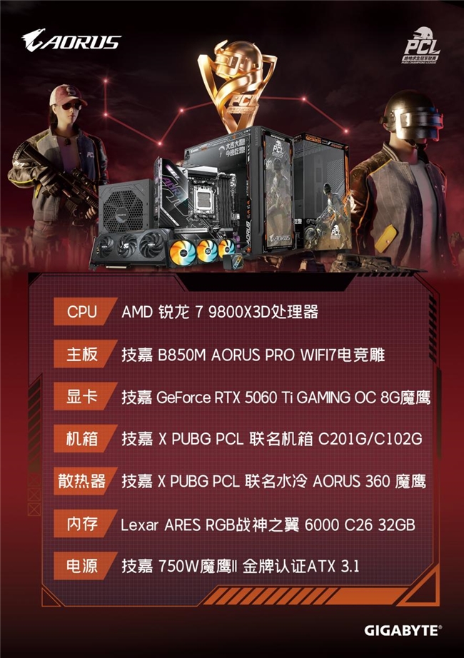 技嘉AORUS助力2025 PCL秋季赛：专业电竞装备护航顶级赛事