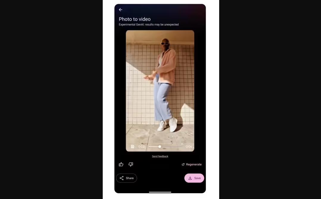 ‌谷歌Veo 3模型登陆Google Photos 静态照片秒变4秒视频