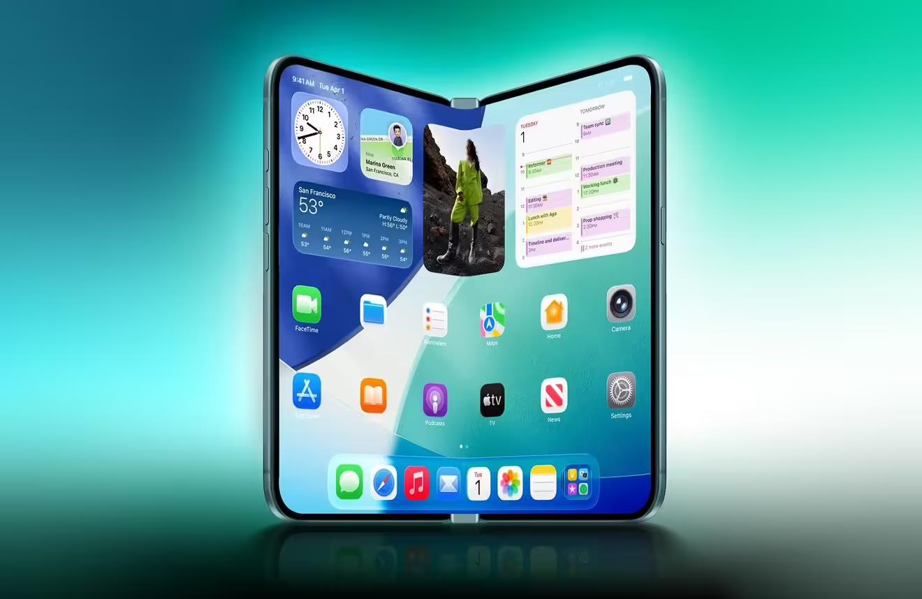 ‌苹果折叠屏iPhone Fold细节曝光：钛合金机身售价超2000美元