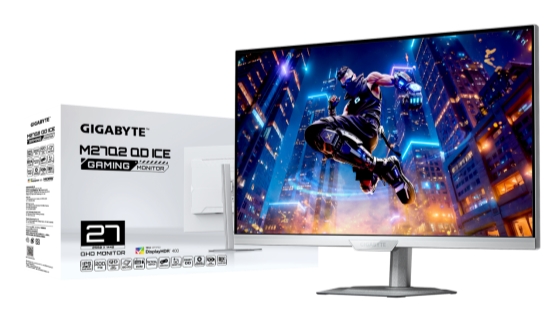 纯白电竞房最后一块拼图，技嘉M27UP ICE与M27Q2 QD ICE显示器来袭
