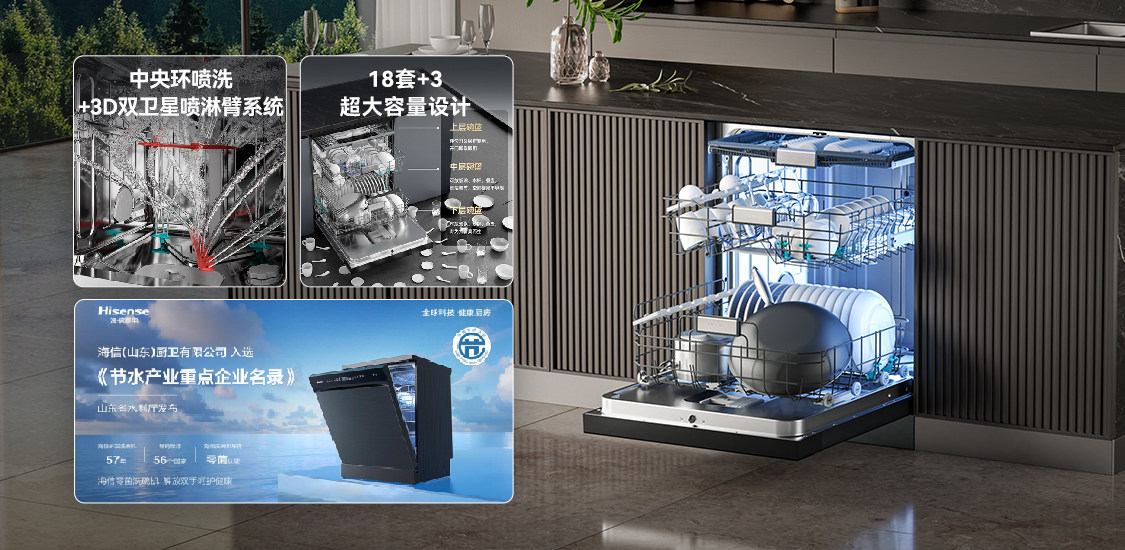 海信零菌洗碗机大薄荷系列：突破可见洁净，定义「零菌级」健康标准