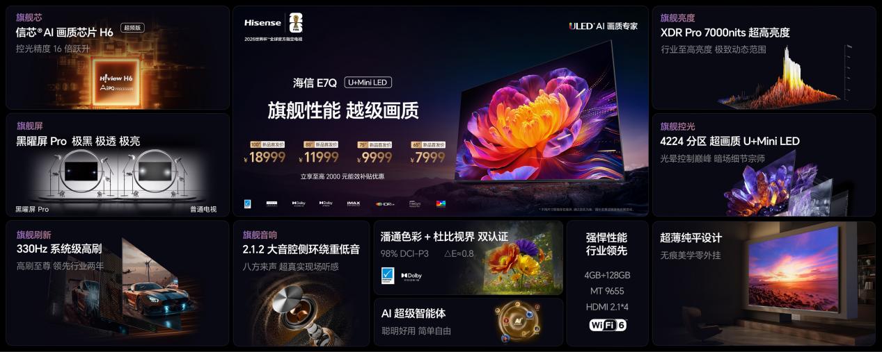 海信RGB-Mini LED双旗舰电视发布，首发售价15999元起