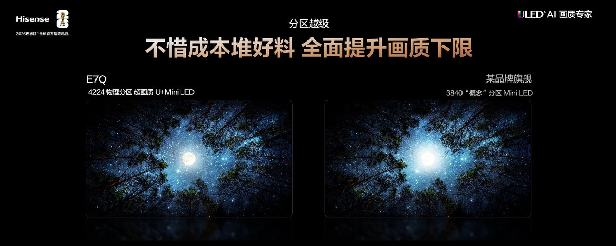 全面升级！“旗舰刺客”海信电视E7Q正式发布，首发价7999元起