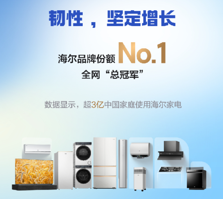 双11收官！海尔连续14年全网第一