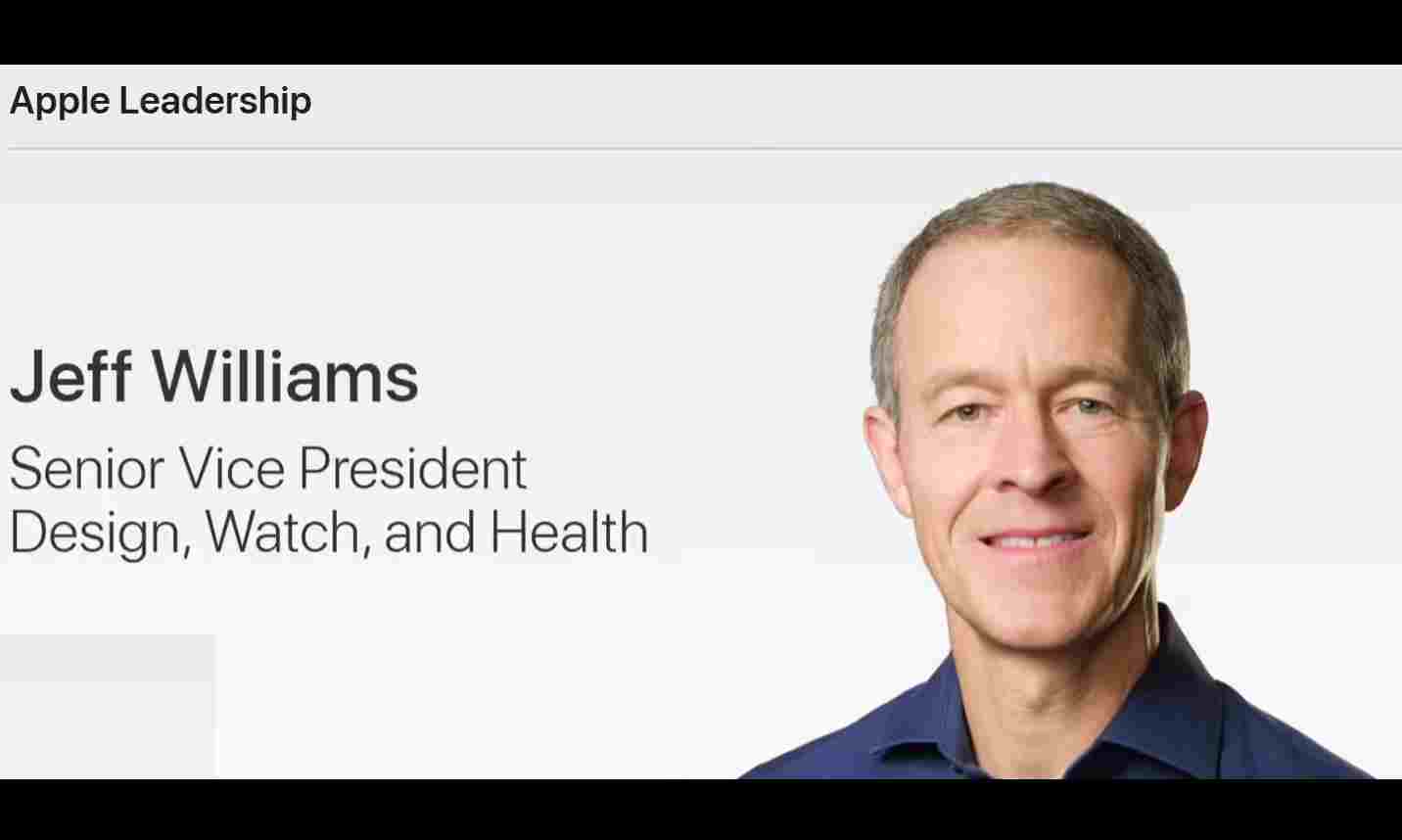 ‌苹果"二号人物"杰夫·威廉姆斯正式退休 库克盛赞其不可替代贡献