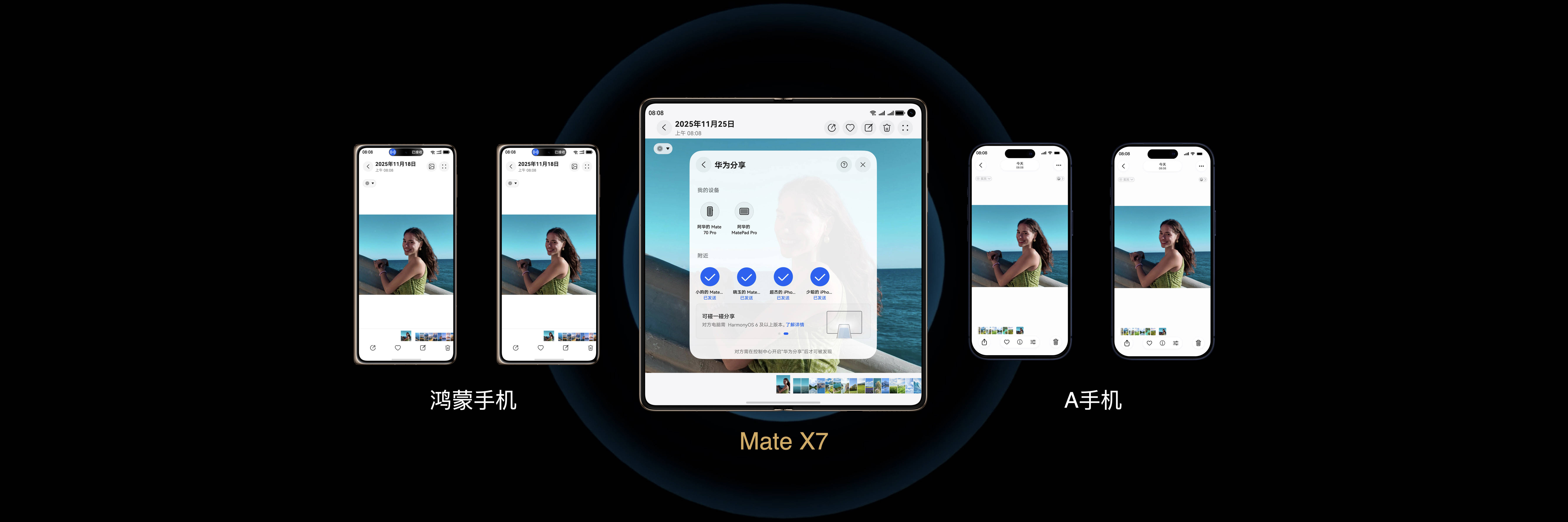 让视野重新被丈量，HUAWEI Mate X7与HarmonyOS 6一起让世界尽在手中！