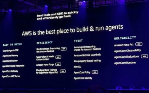 ‌AWS发布九大Agent新功能：开发者10分钟即可将智能体推向生产